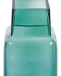 Sale Beliani Vaso da fiori MERBAKA Vetro 26 cm smeraldo Verde