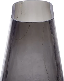 Discount Beliani Vaso da fiori MITATA Vetro 20 cm Grigio