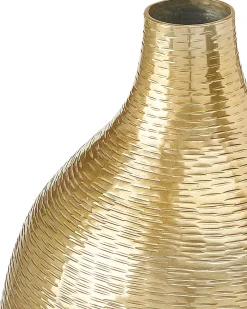 Outlet Beliani Vaso da fiori MOHENJO Metallo 32/35 cm Oro