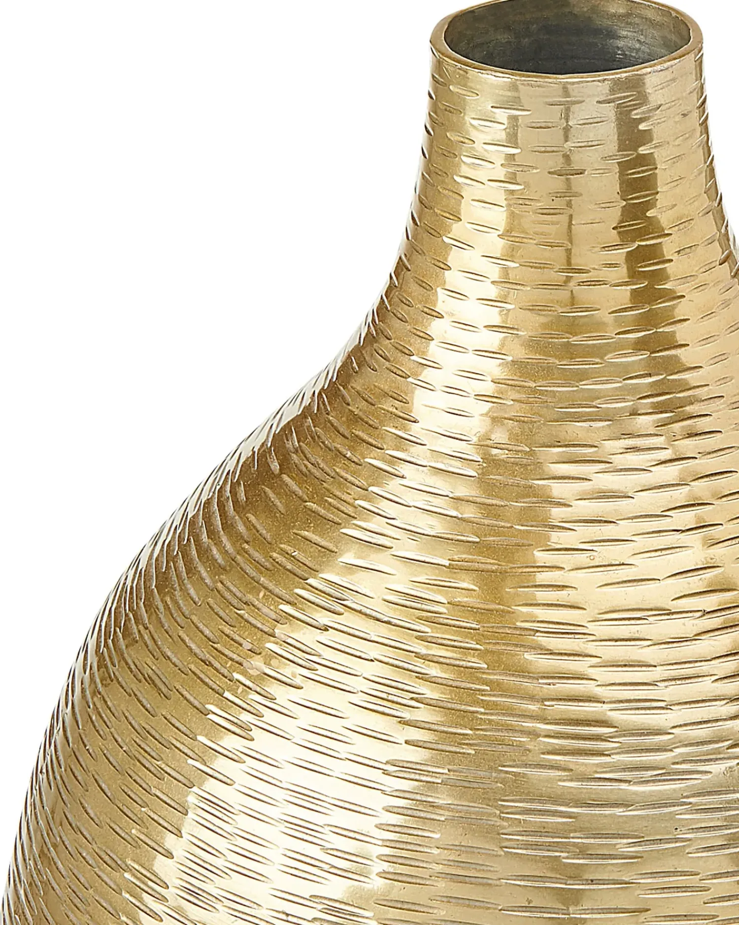 Outlet Beliani Vaso da fiori MOHENJO Metallo 32/35 cm Oro