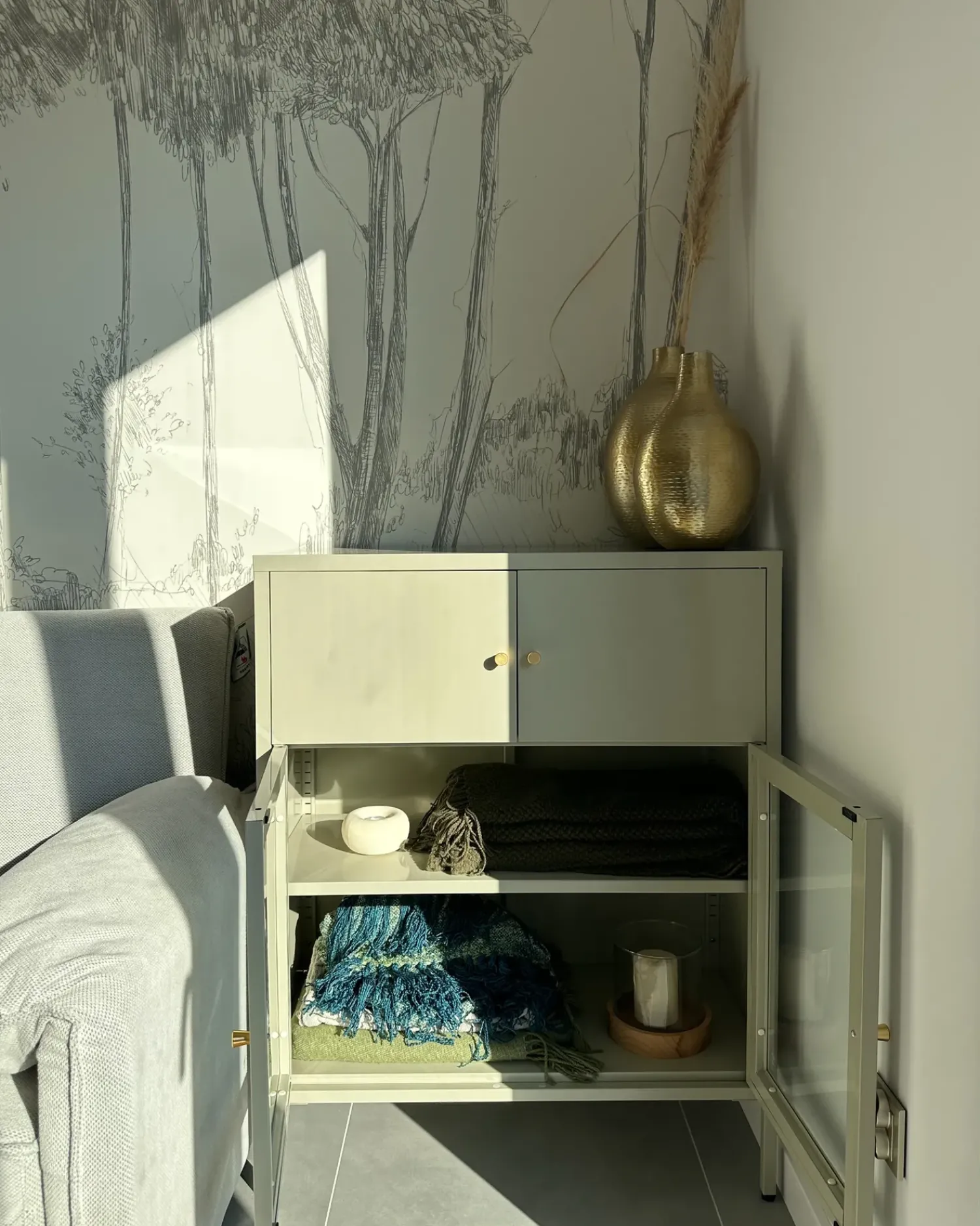 Outlet Beliani Vaso da fiori MOHENJO Metallo 32/35 cm Oro