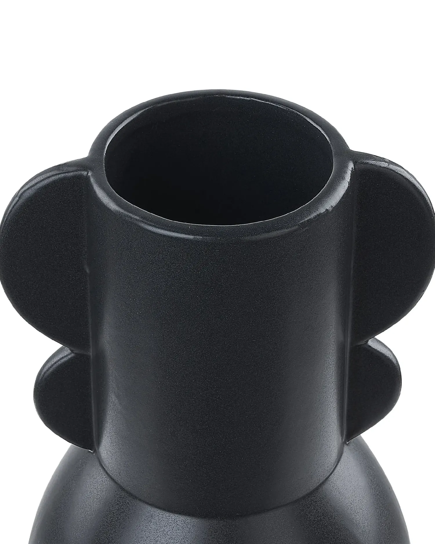 Beliani Vaso da fiori MYTILENE Ceramica 29 cm Nero