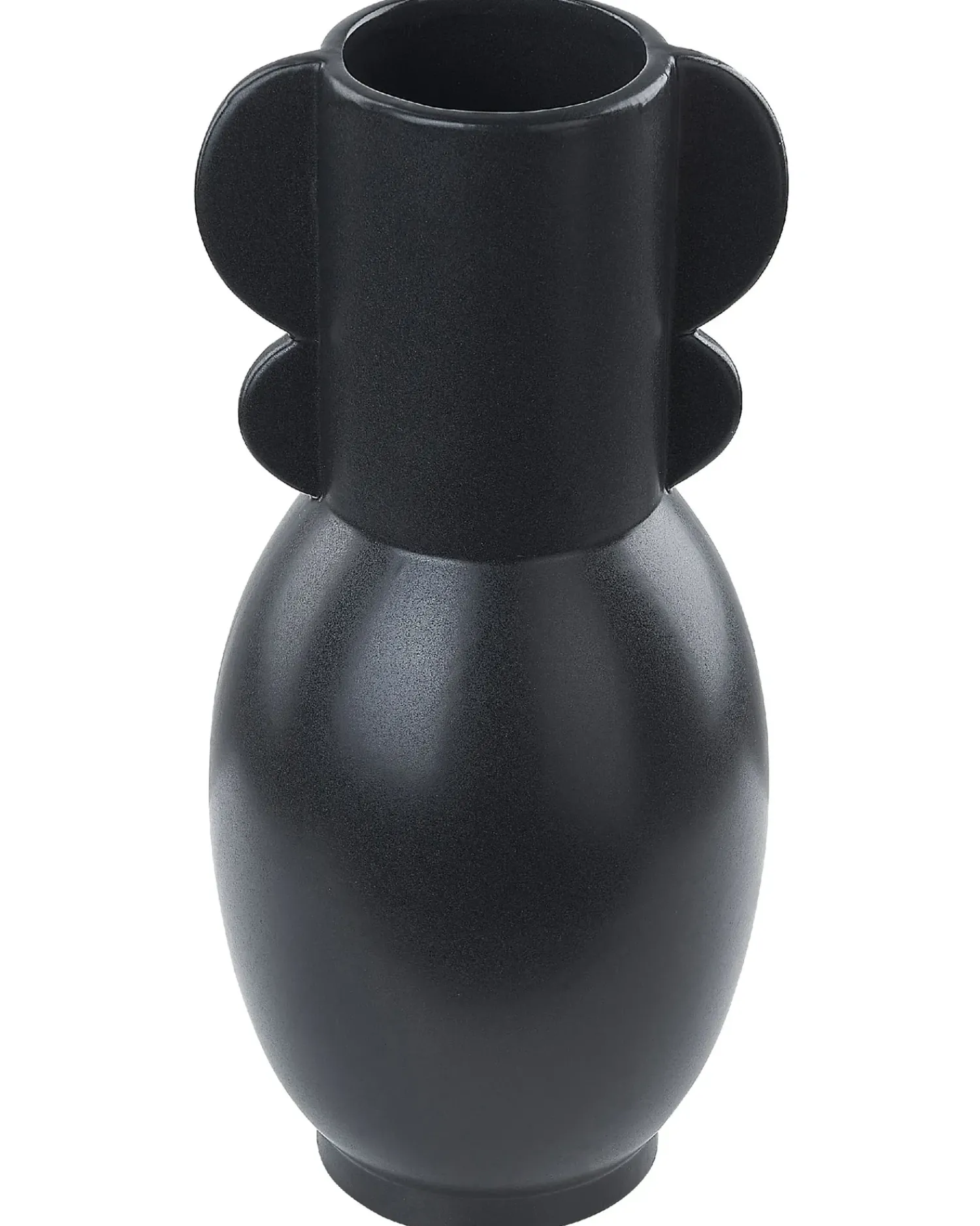 Beliani Vaso da fiori MYTILENE Ceramica 29 cm Nero
