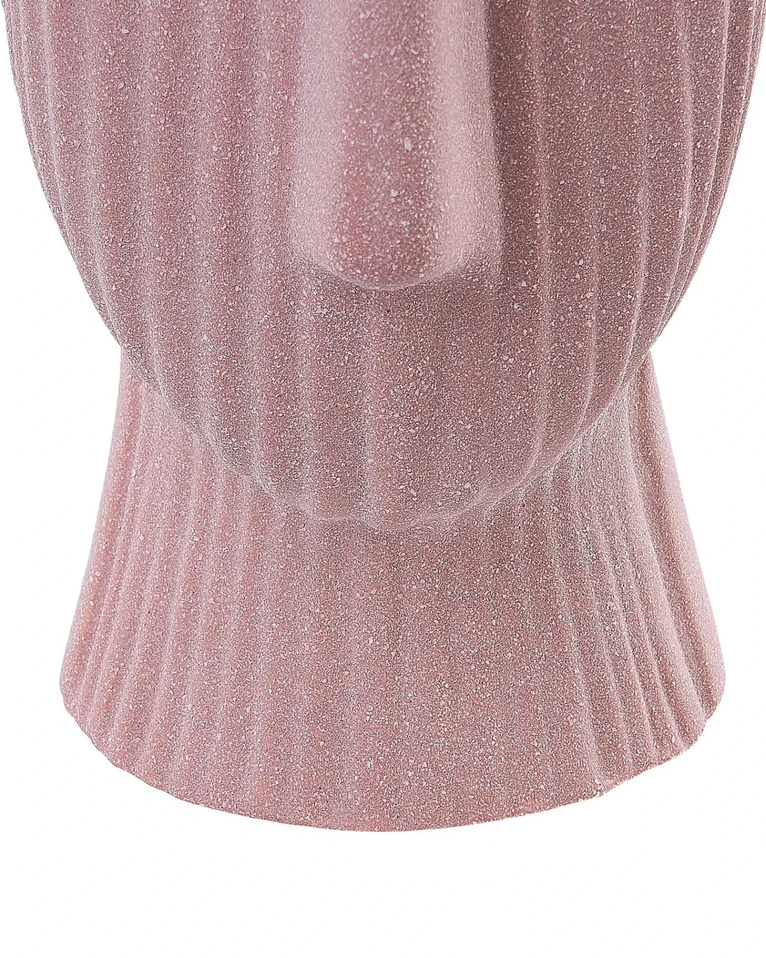 Beliani Vaso da fiori PALLINI Gres porcellanato 24 cm pesca Rosa