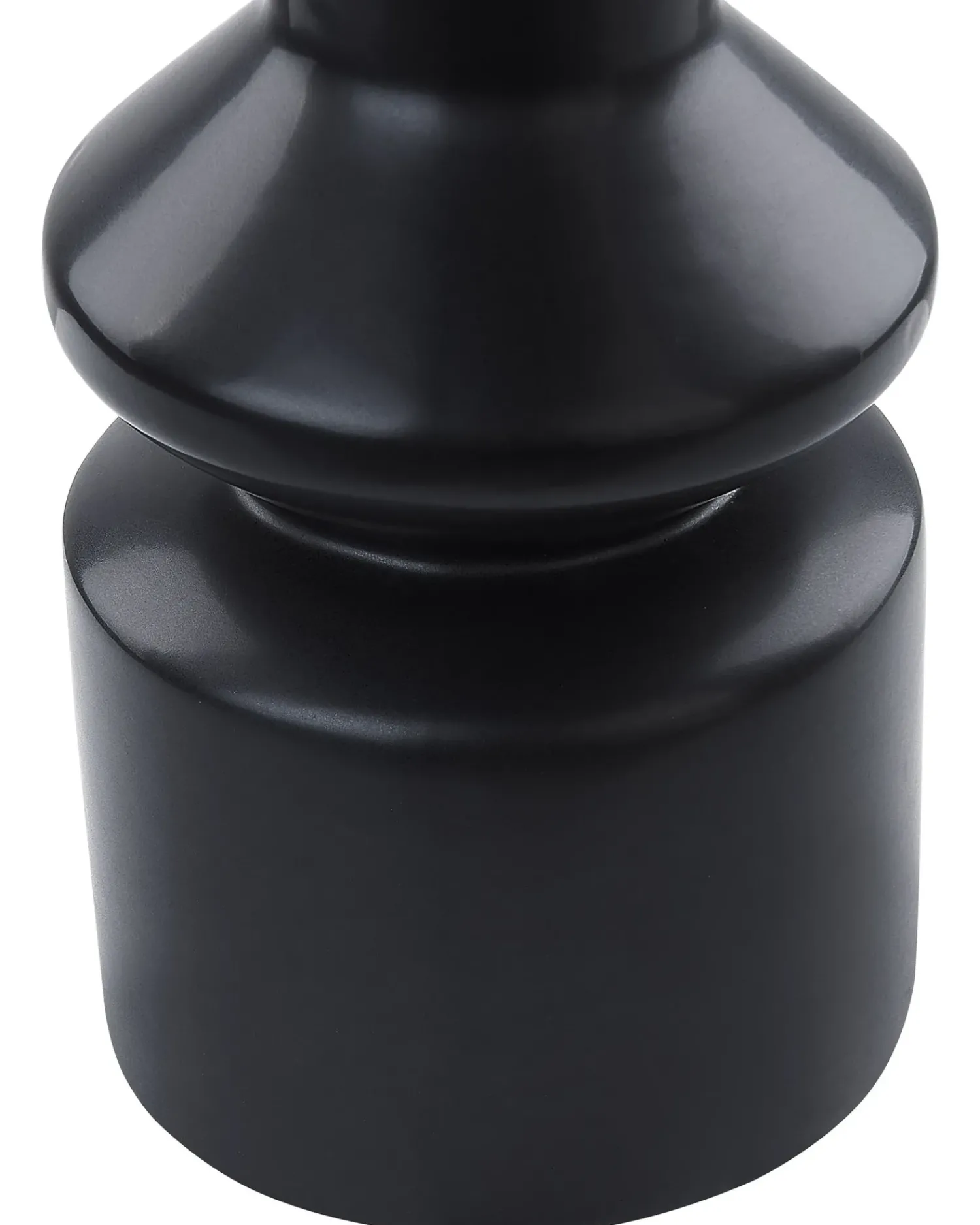 Online Beliani Vaso da fiori PEANIA Ceramica 30 cm Nero