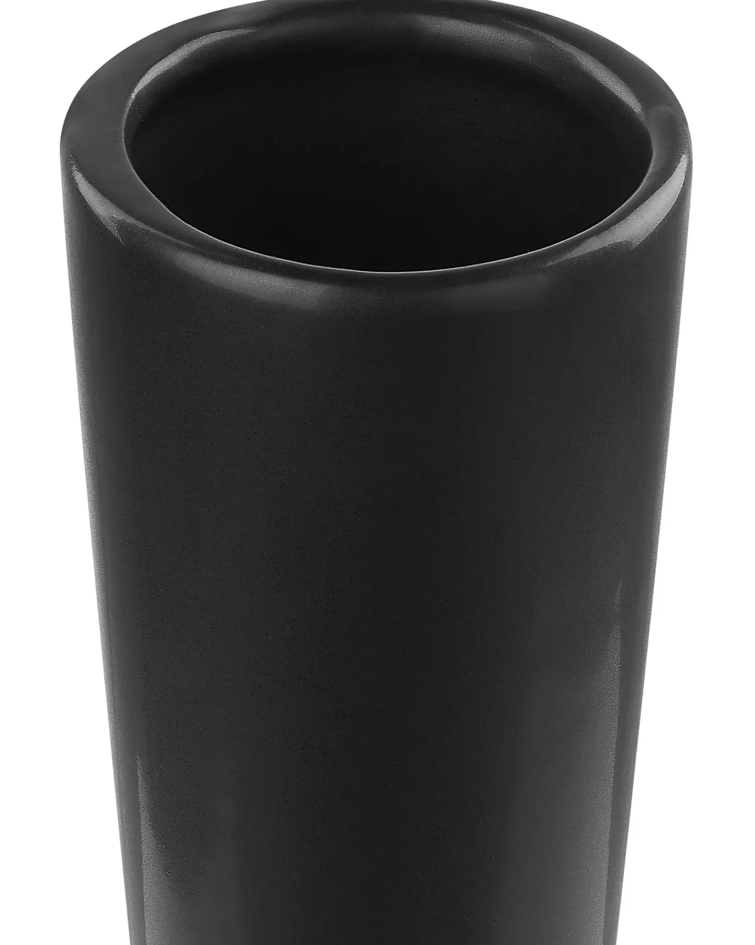 Online Beliani Vaso da fiori PEANIA Ceramica 30 cm Nero