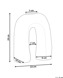 Sale Beliani Vaso da fiori PERCH Gres porcellanato 29 cm Marrone