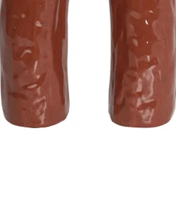 Sale Beliani Vaso da fiori PERCH Gres porcellanato 29 cm Marrone