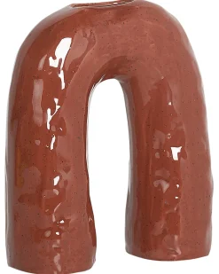 Sale Beliani Vaso da fiori PERCH Gres porcellanato 29 cm Marrone