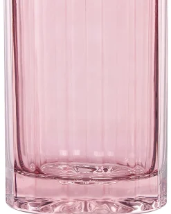 Beliani Vaso da fiori PERDIKI Vetro 30 cm Rosa Rosa Oro