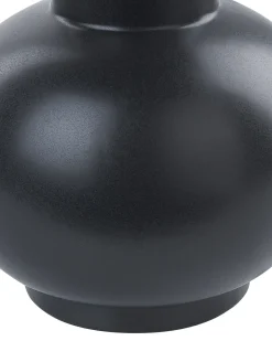 Outlet Beliani Vaso da fiori PEREA Ceramica 26 cm Nero