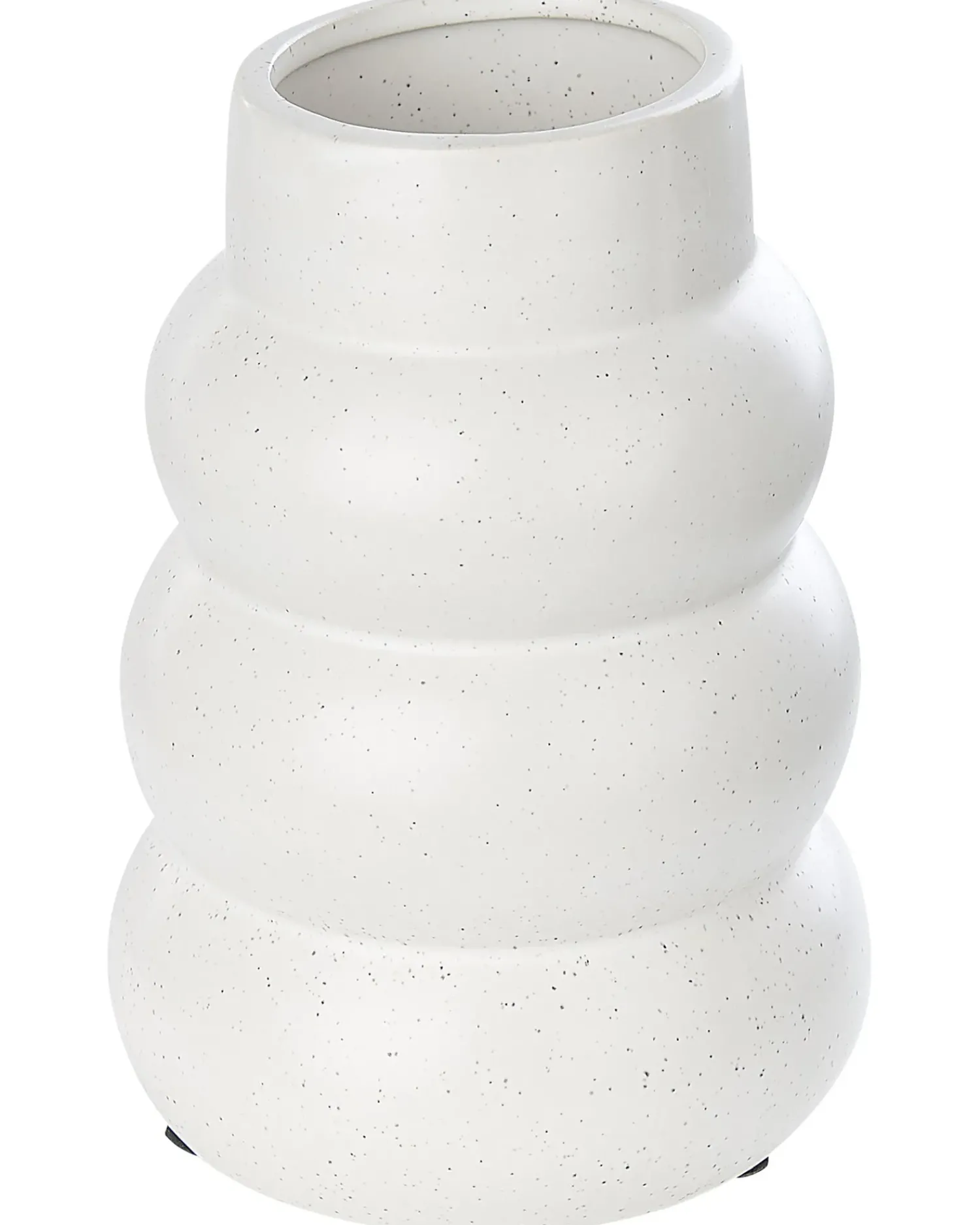 Clearance Beliani Vaso da fiori PIREAS Gres porcellanato 22 cm Bianco