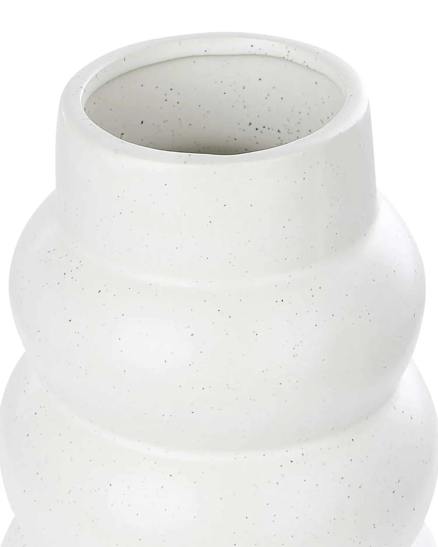 Clearance Beliani Vaso da fiori PIREAS Gres porcellanato 22 cm Bianco