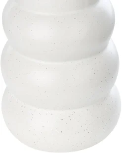 Clearance Beliani Vaso da fiori PIREAS Gres porcellanato 22 cm Bianco