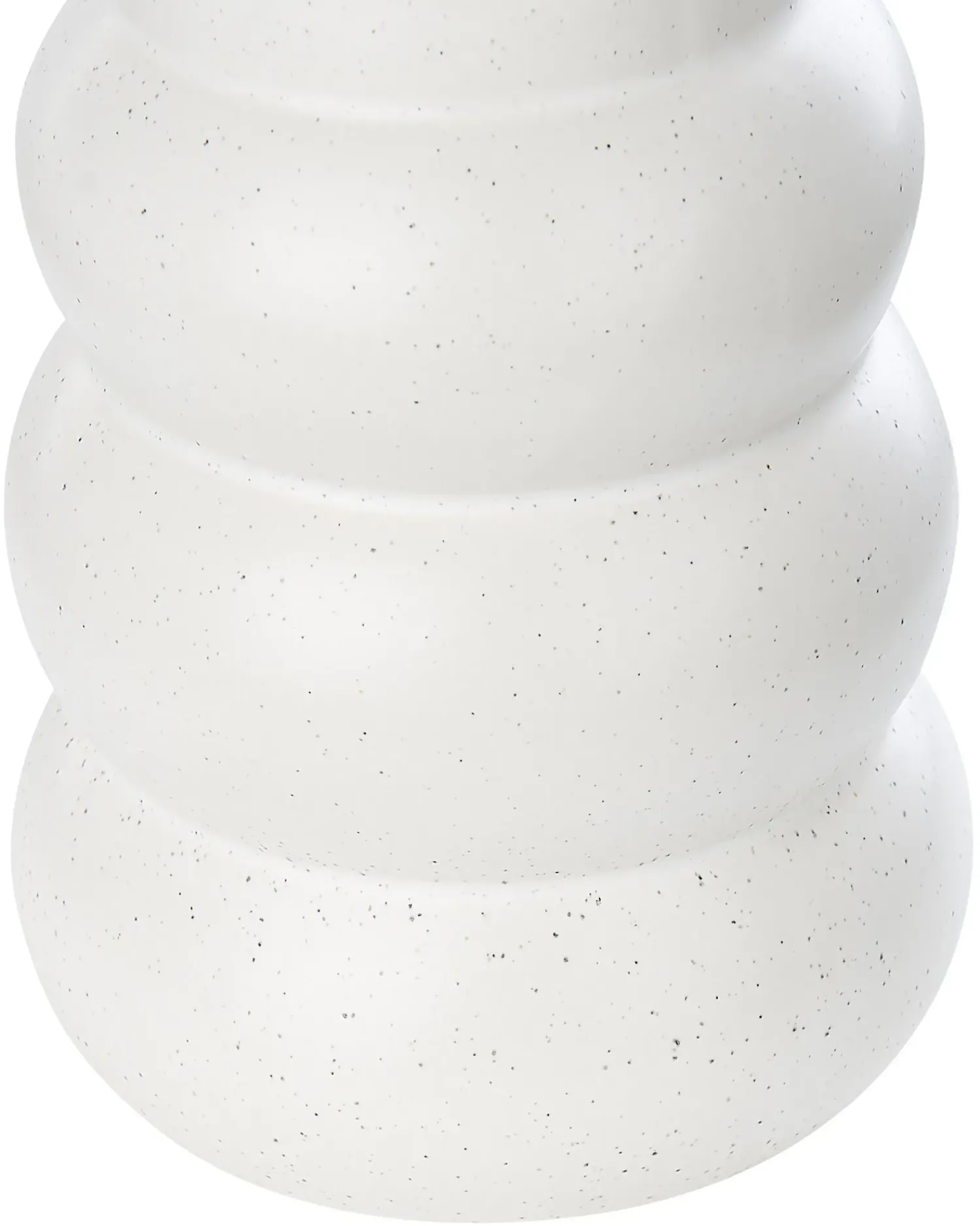 Clearance Beliani Vaso da fiori PIREAS Gres porcellanato 22 cm Bianco