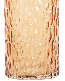 Outlet Beliani Vaso da fiori PLATANIA Vetro 20 cm Arancione