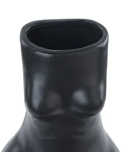 Clearance Beliani Vaso da fiori PYRGOS Ceramica 22 cm Nero