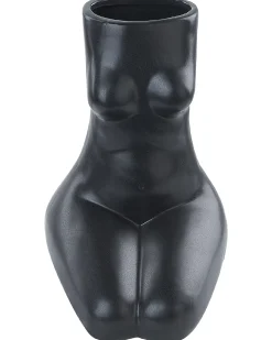 Clearance Beliani Vaso da fiori PYRGOS Ceramica 22 cm Nero
