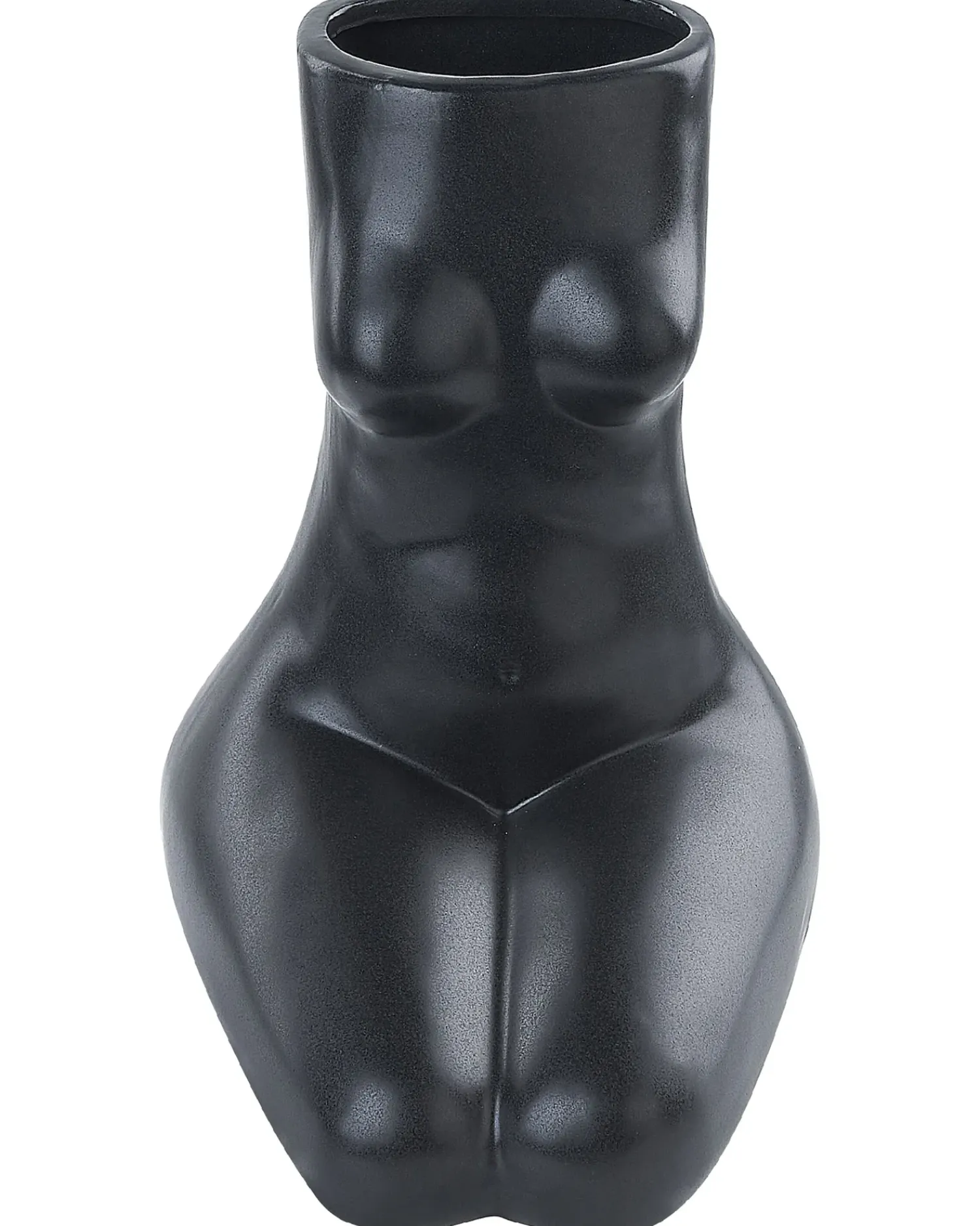 Clearance Beliani Vaso da fiori PYRGOS Ceramica 22 cm Nero