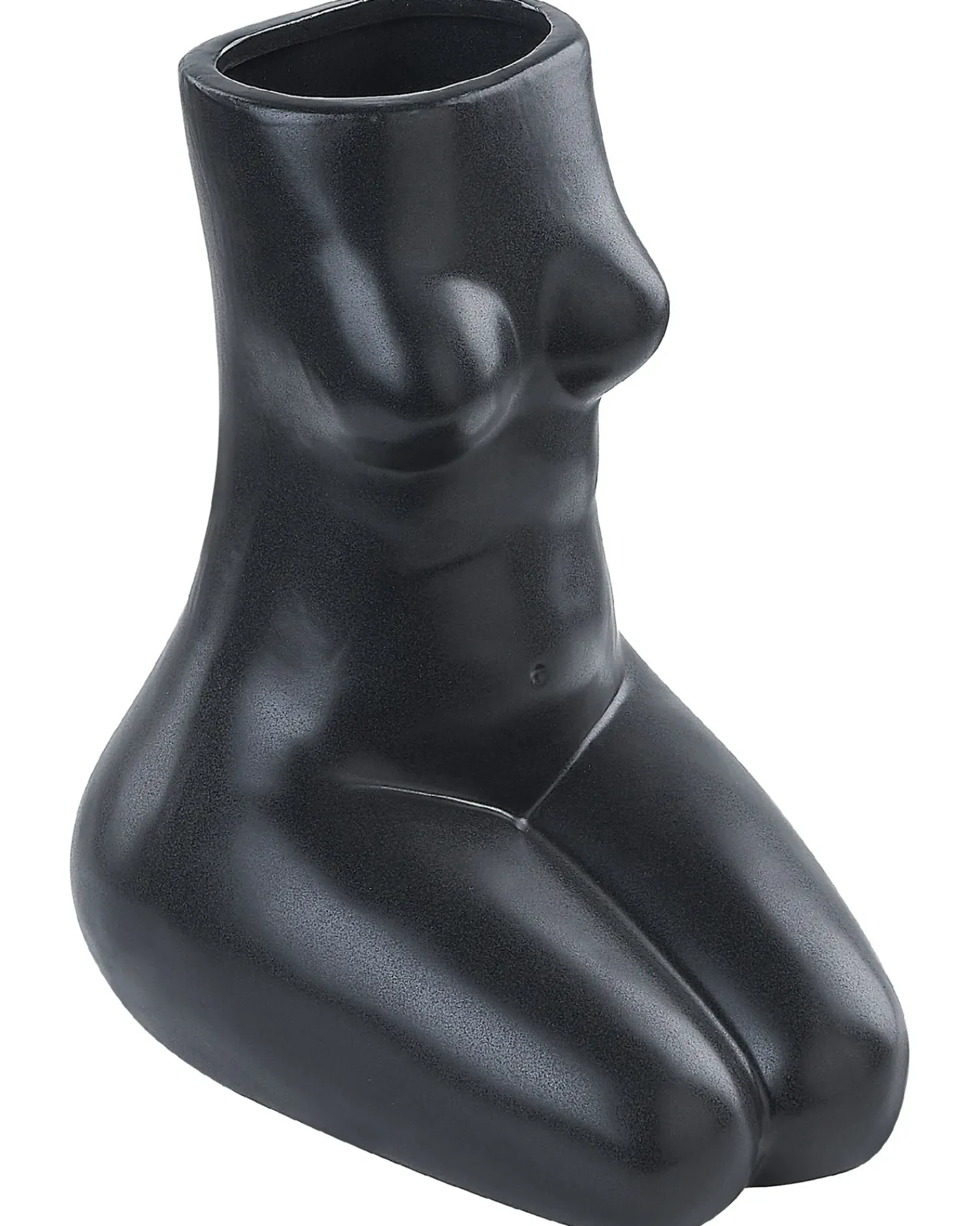 Clearance Beliani Vaso da fiori PYRGOS Ceramica 22 cm Nero