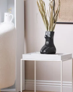 Clearance Beliani Vaso da fiori PYRGOS Ceramica 22 cm Nero
