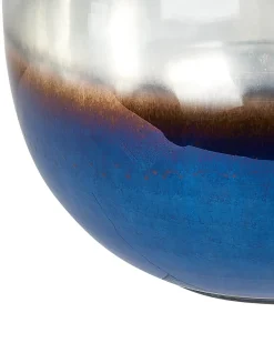 Hot Beliani Vaso da fiori RAZALA Vetro Multicolore Blu Multicolore