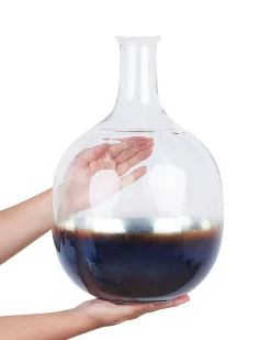 Beliani Vaso da fiori RAZALA Vetro Multicolore