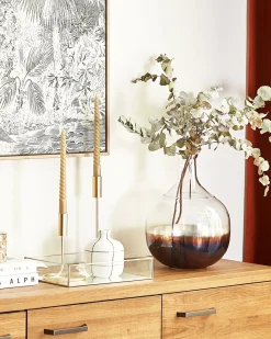 Beliani Vaso da fiori RAZALA Vetro Multicolore