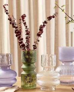 Hot Beliani Vaso da fiori RODIA Vetro 24 cm Trasparente