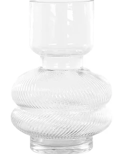 Hot Beliani Vaso da fiori RODIA Vetro 24 cm Trasparente