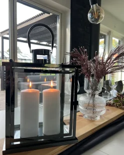 Hot Beliani Vaso da fiori RODIA Vetro 24 cm Trasparente