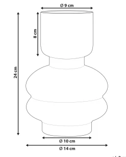 Online Beliani Vaso da fiori RODIA Vetro 24 cm Viola