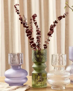 Online Beliani Vaso da fiori RODIA Vetro 24 cm Viola