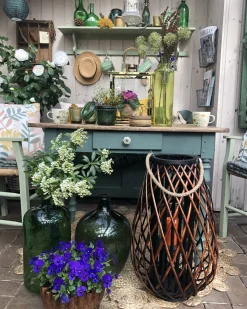 Discount Beliani Vaso da fiori ROTI 39 cm Verde