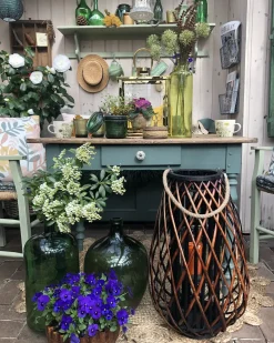Discount Beliani Vaso da fiori ROTI 39 cm Verde