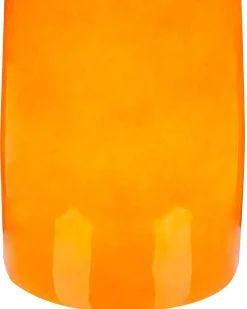 Discount Beliani Vaso da fiori SABADELL Ceramica 50 cm Arancione