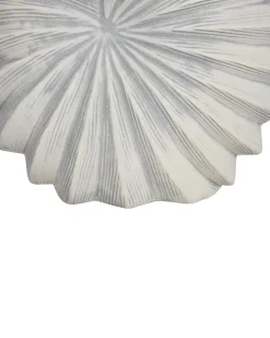Clearance Beliani Vaso da fiori SCUP Gres porcellanato 28 cm sporco Bianco