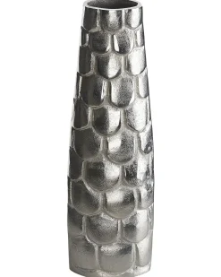 Sale Beliani Vaso da fiori SUKHOTHAI Metallo 47 cm Argento