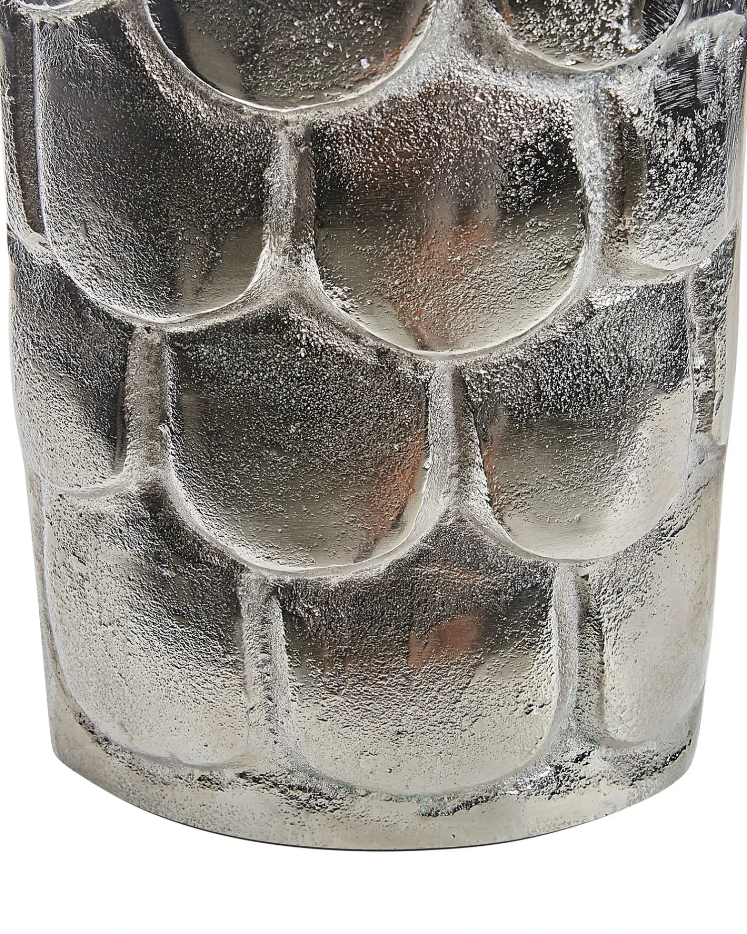 Sale Beliani Vaso da fiori SUKHOTHAI Metallo 47 cm Argento