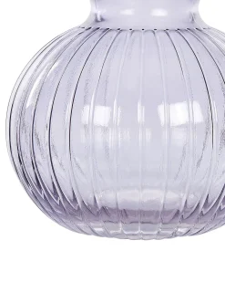 Outlet Beliani Vaso da fiori THETIDIO Vetro 26 cm Viola