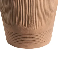Outlet Beliani Vaso da fiori TRIKALA 50 cm chiaro Marrone
