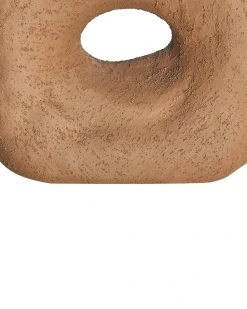 Clearance Beliani Vaso da fiori UARU Gres porcellanato 27 cm Marrone
