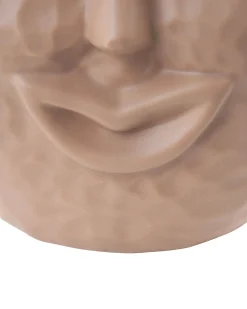 Beliani Vaso da fiori VERIA Ceramica 26 cm sabbia Beige
