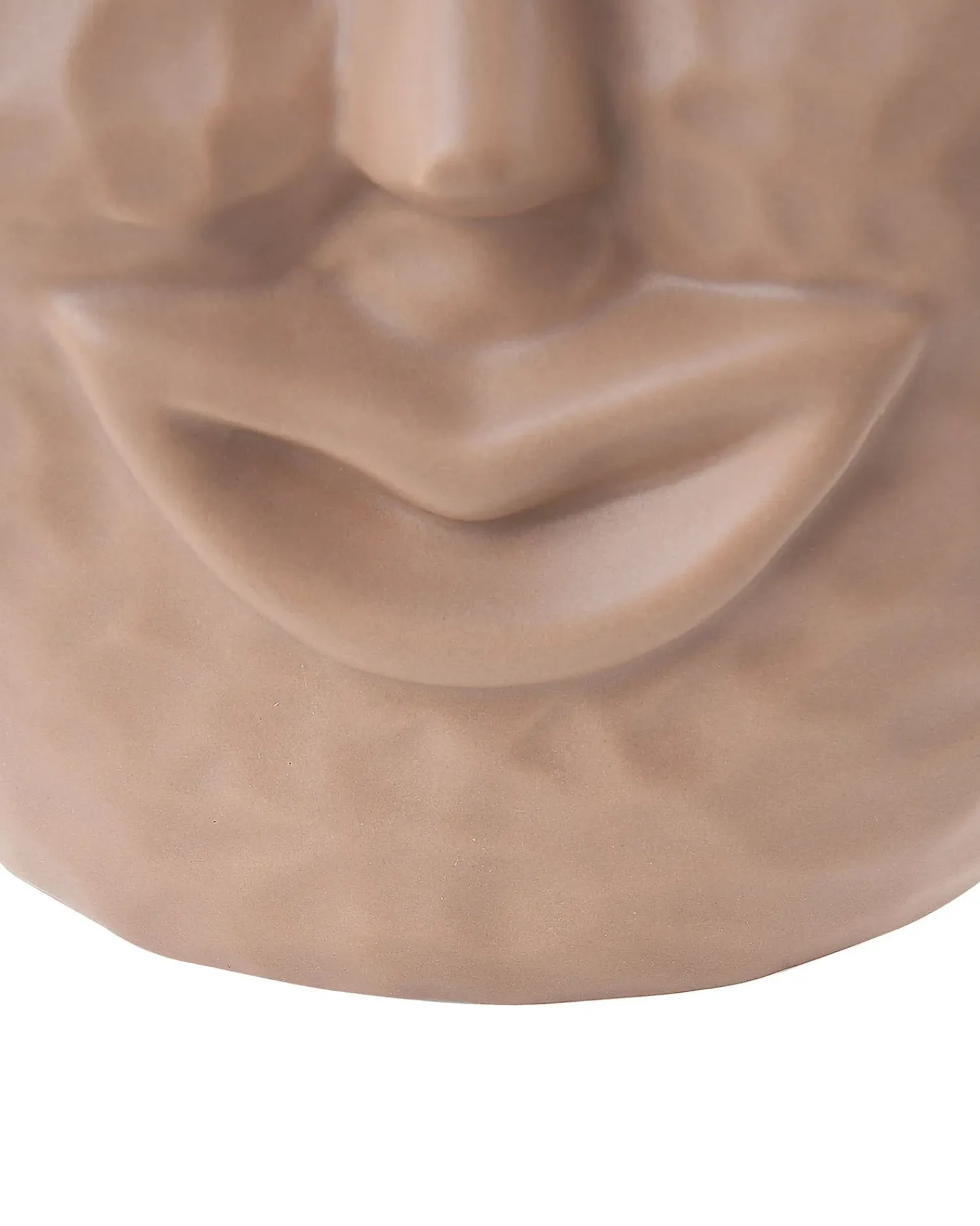 Beliani Vaso da fiori VERIA Ceramica 26 cm sabbia Beige