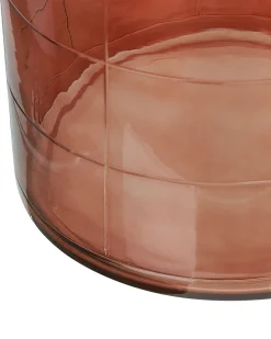 Beliani Vaso da fiori VINDALOO Vetro 35 cm dorato Marrone