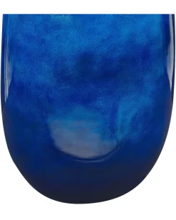 Clearance Beliani Vaso da fiori VITORIA Ceramica 45 cm scuro Blu