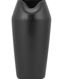 Clearance Beliani Vaso decorativo APAMEA Gres porcellanato 33 cm Nero