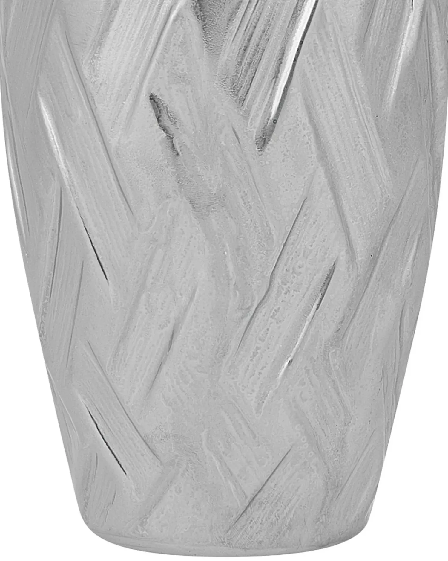 Clearance Beliani Vaso decorativo ARPAD Gres porcellanato 33 cm Argento