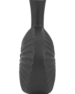 Best Beliani Vaso decorativo ARWAD Gres porcellanato 24 cm Nero