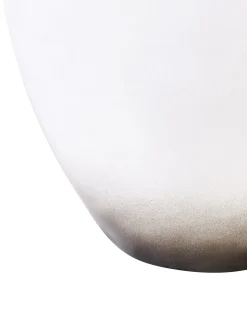 Best Beliani Vaso decorativo BAEZA Ceramica Bianco Bianco Nero